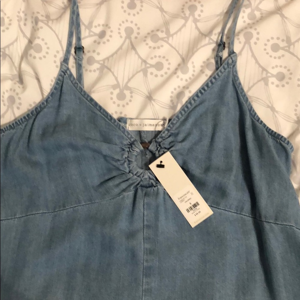 NWT demin jumpsuit